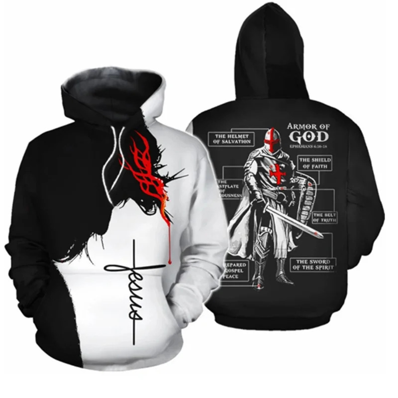 3D Printing Knight Armor - Knights Templar Armor Hoodies Jacket Crusader