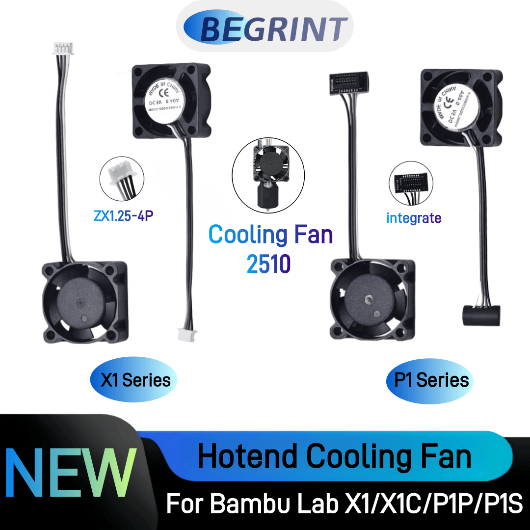 Silicone Sock Hotend - 2510 Fan For Bambu Lab X1/P1