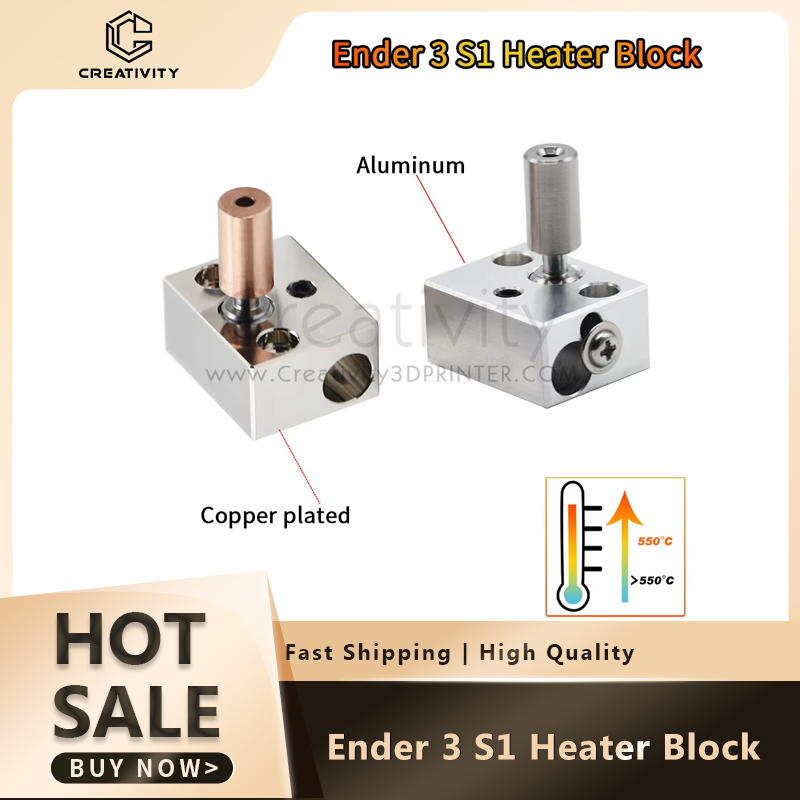 Silicone Sock Hotend - Ender 3 S1 Heater Block Sprite