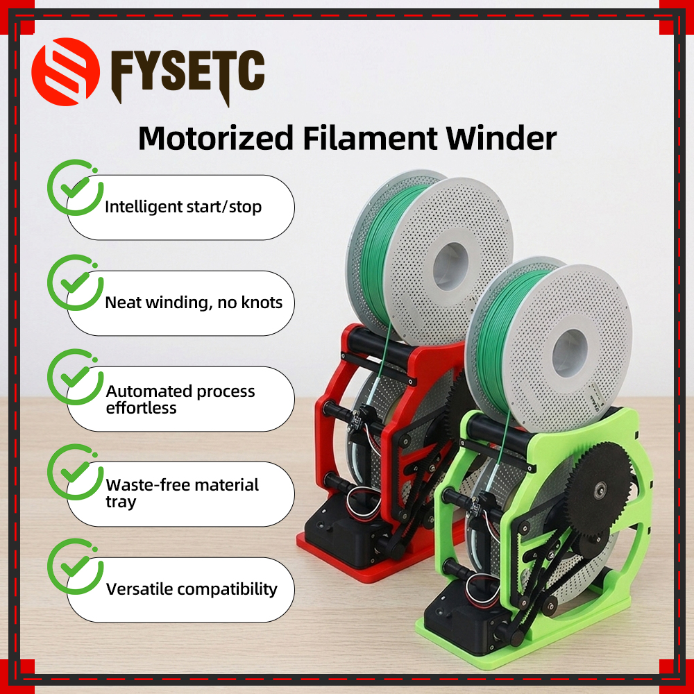 3D Printing Fff - Upgraded Motorized Filament Winder Automated Process