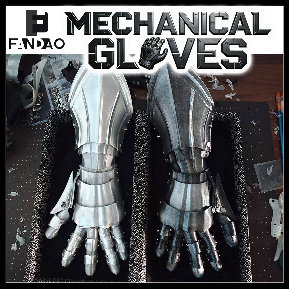 3D Printing Knight Armor - Tactical Mechanical Plate Armor Gloves 3D