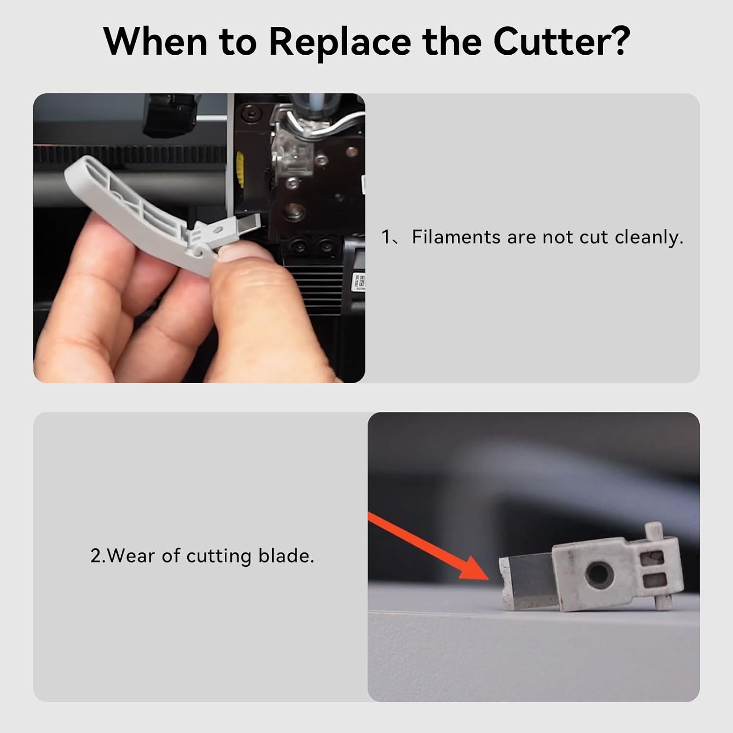 3PCS Replacement Filament Cutt - 3D Printing Fff recension och pris