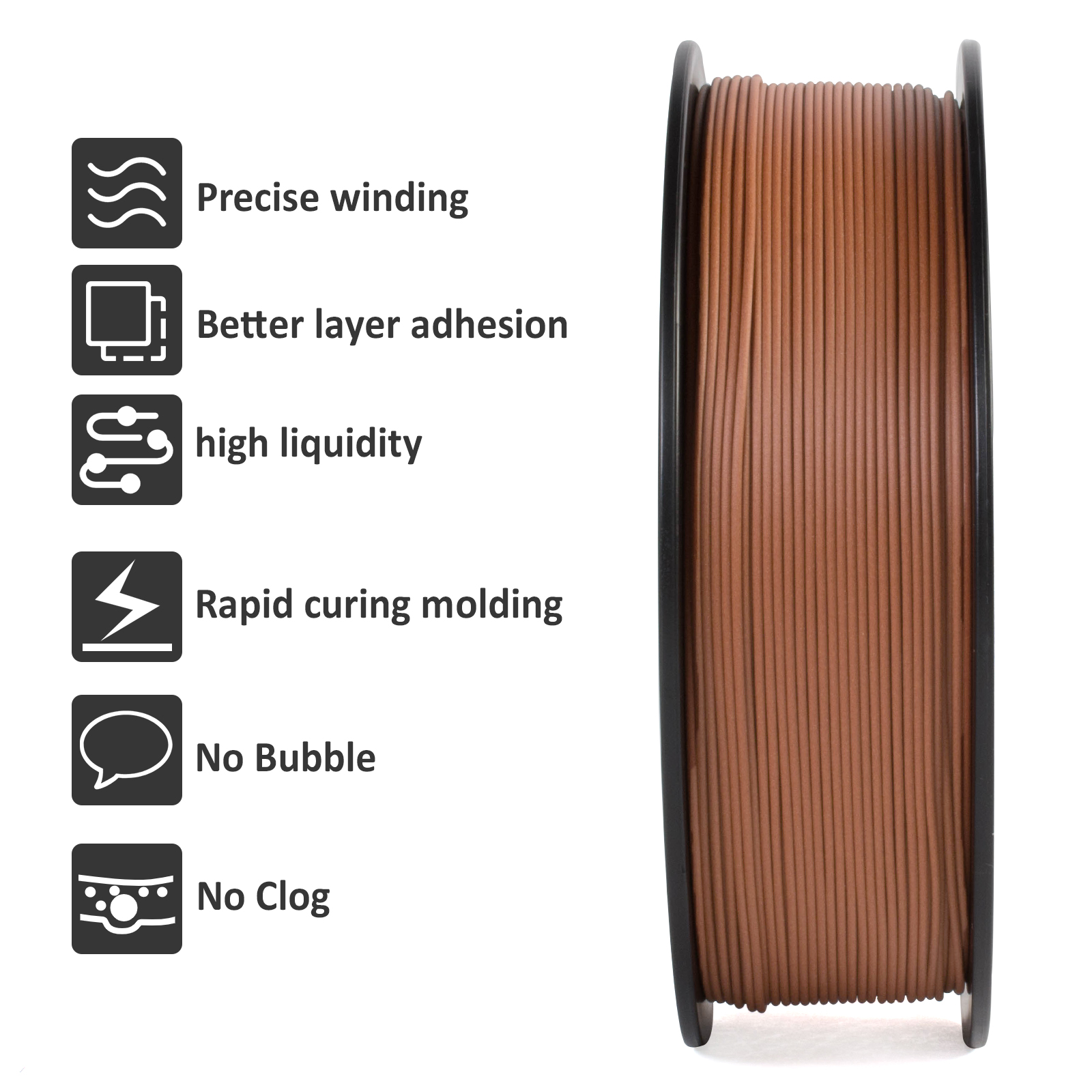 Geeetech Wood PLA 1kg 1.75mm F - 3D Printing Warehouse recension och pris
