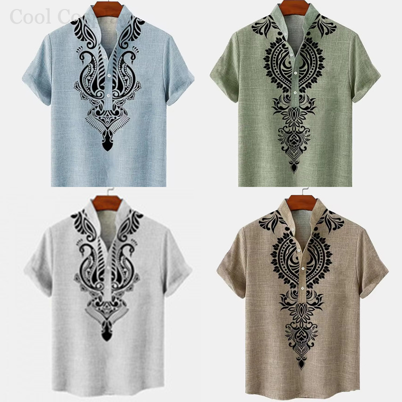 Male Retro Tops Henley Shirt M - 3D Printing Quality recension och pris