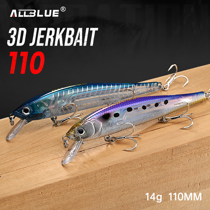 ALLBLUE 3D Jerkbait Wobbler Fi - 3D Printing Lure recension och pris