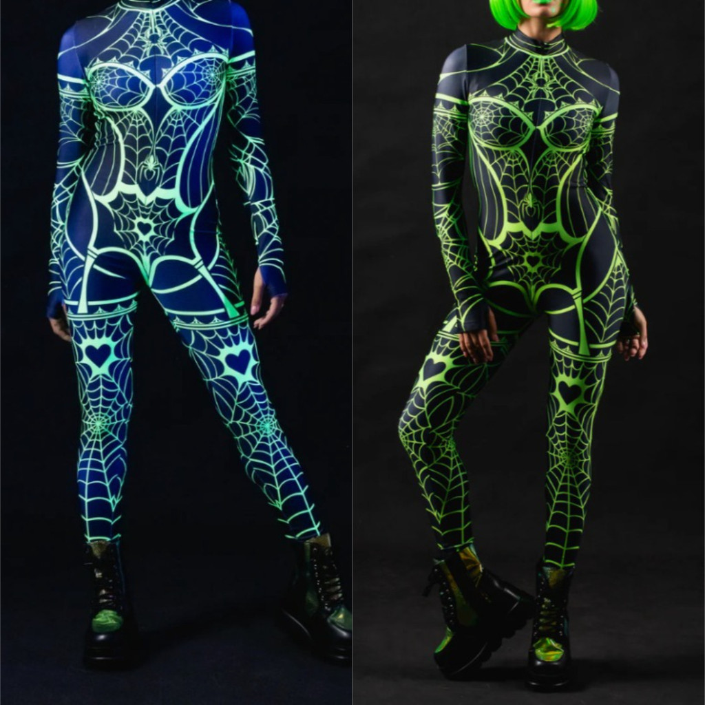 Unisex Cyber Punk Spider Web 3 - 3D Printing Web recension och pris