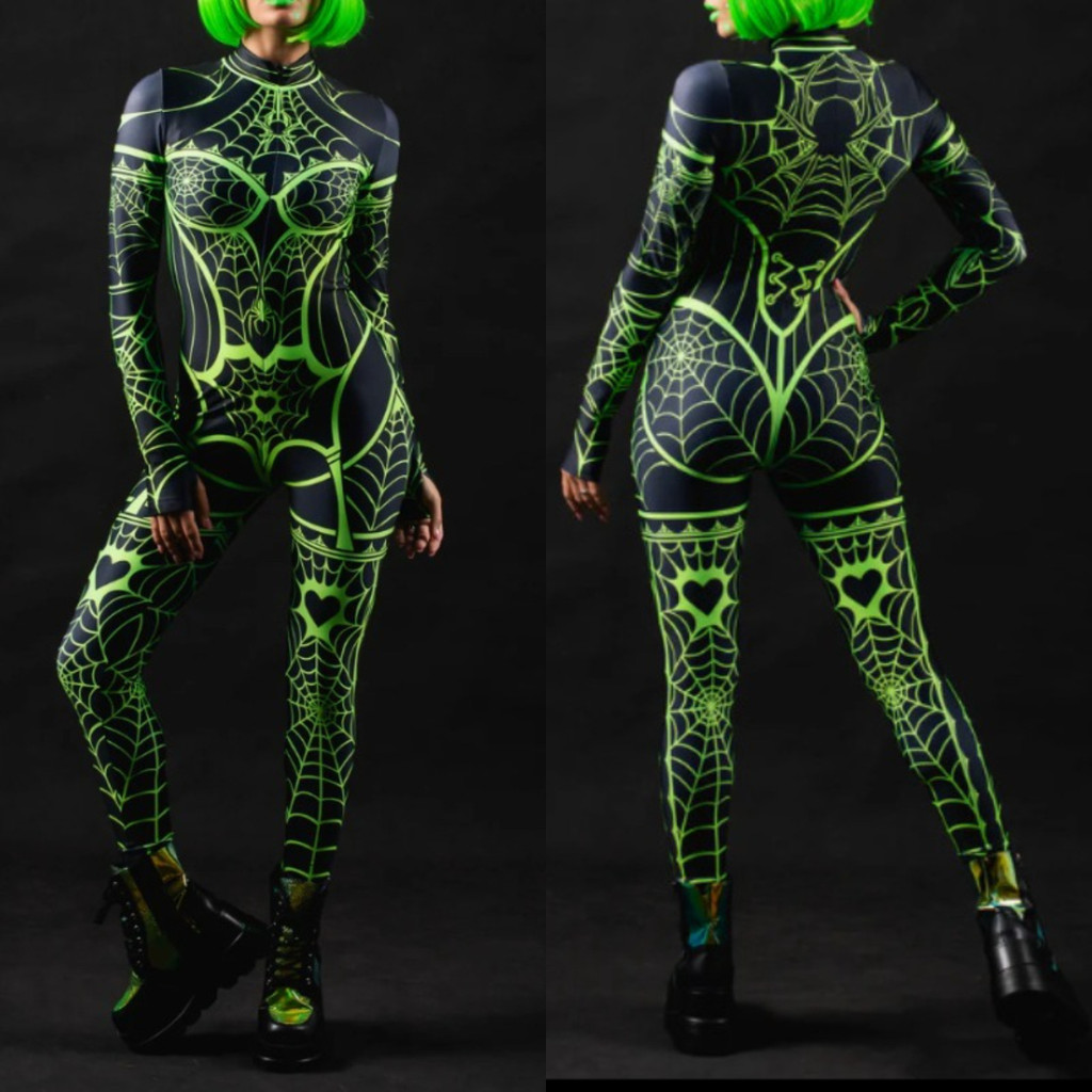 Unisex Cyber Punk Spider Web 3 - 3D Printing Web recension och pris