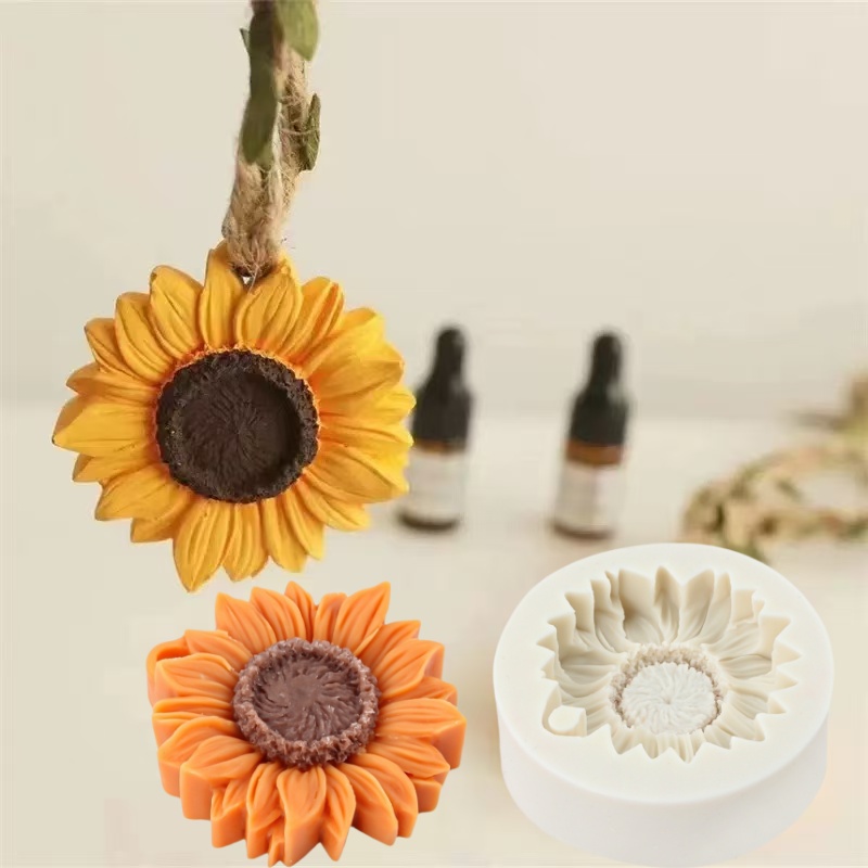 3D Sunflower Candle Mold Silic - 3D Printing Concrete recension och pris