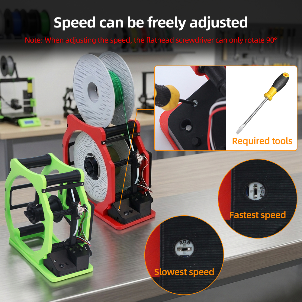 Upgraded Motorized Filament Wi - 3D Printing Fff recension och pris