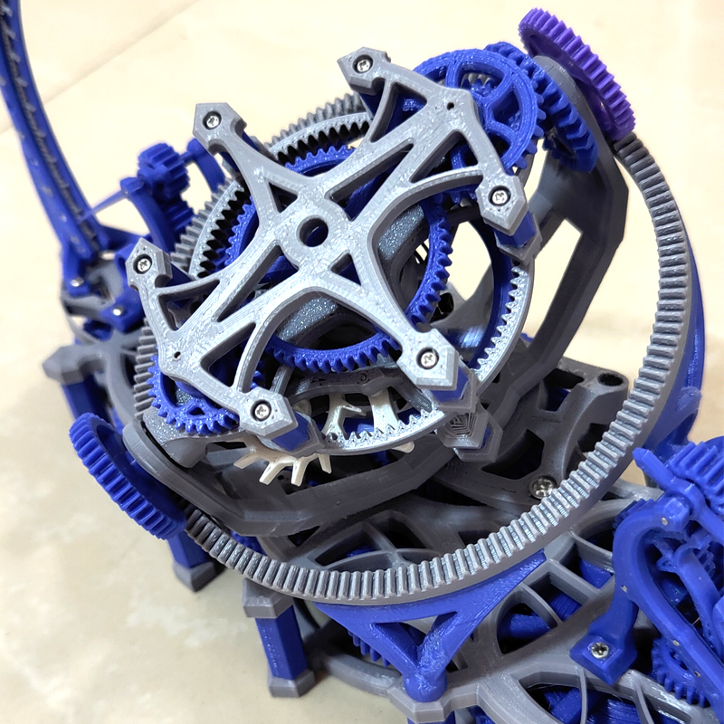 Random color 3d print tourbill - 3D Printing Plastic recension och pris