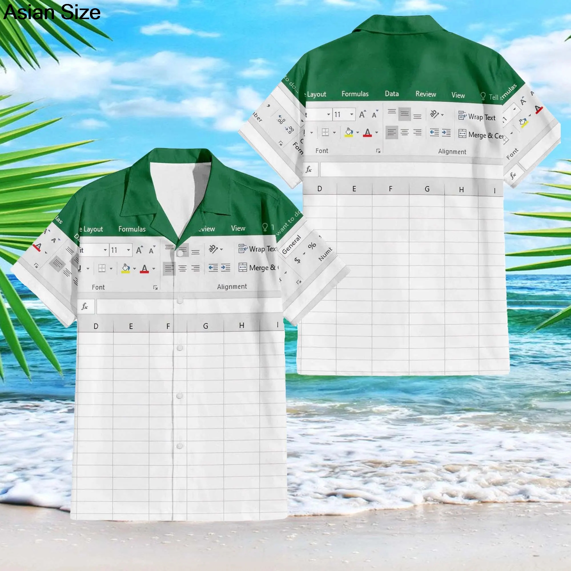 Excel Hawaiian Shirt Men's Fas - 3D Printing Design Software recension och pris