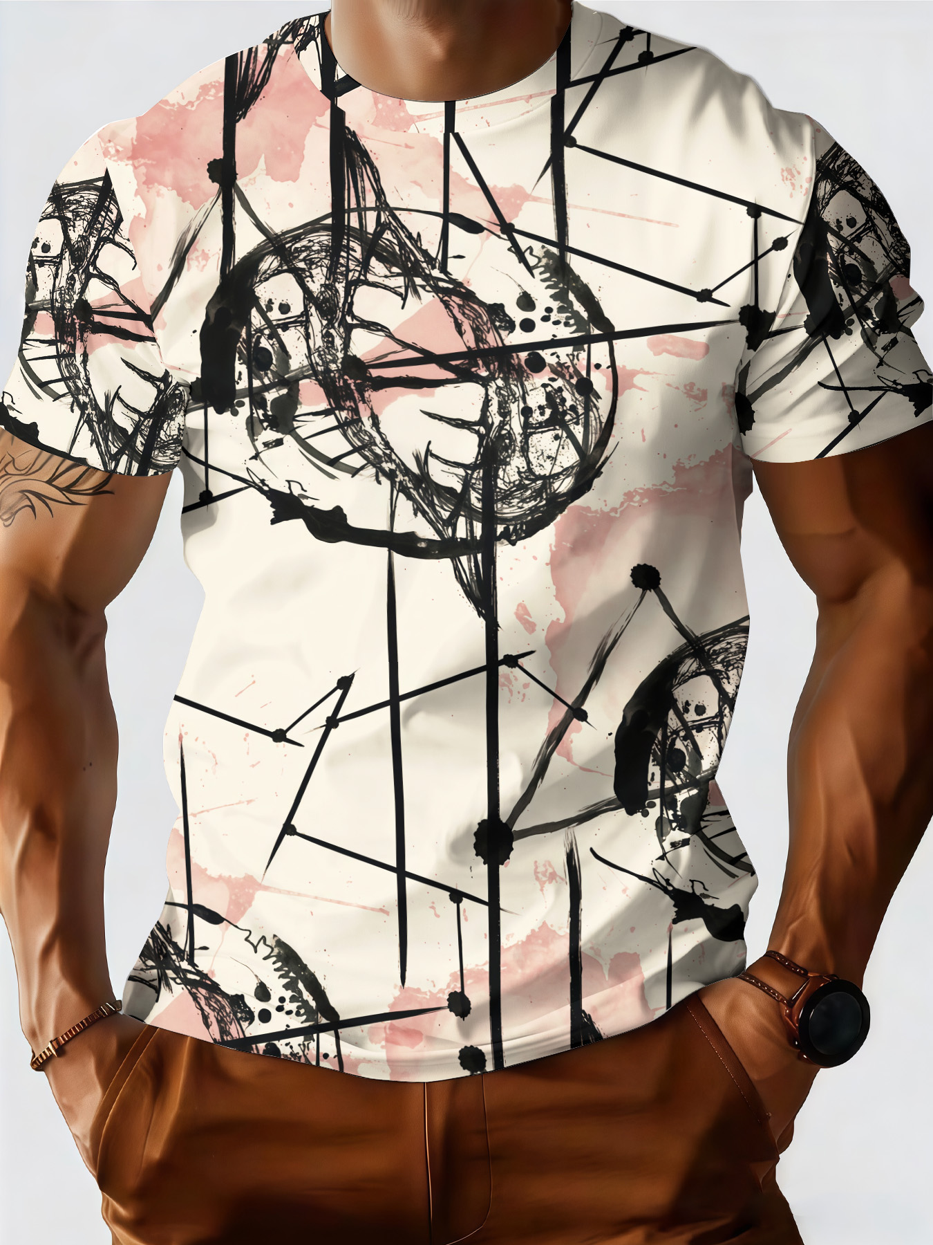 Men's Summer New Style O-neck  - 3D Printing Web recension och pris