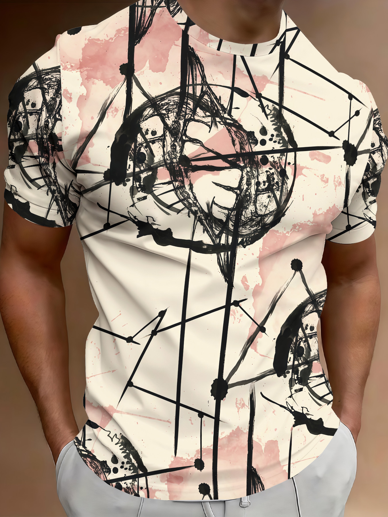 Men's Summer New Style O-neck  - 3D Printing Web recension och pris