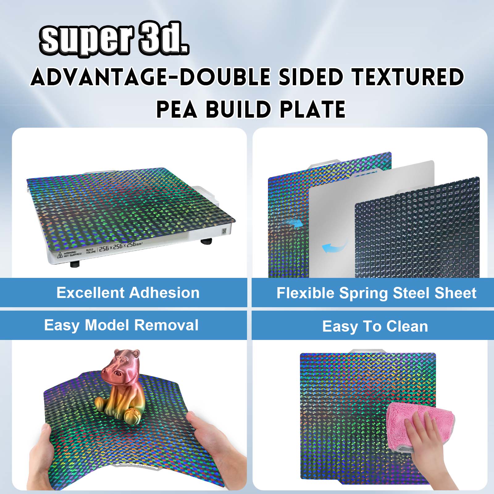 P2S PEO Bambu X1 P1 A1 Build P - Pei Sheet recension och pris