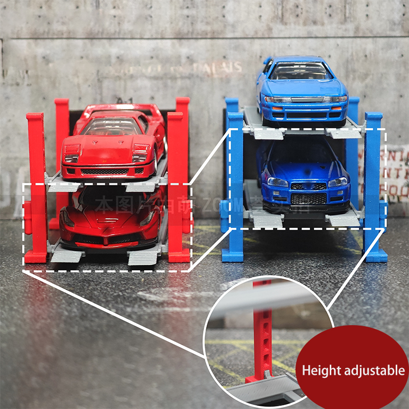 1:64 Car Model Scene Double-la - 3D Printing Plastic recension och pris