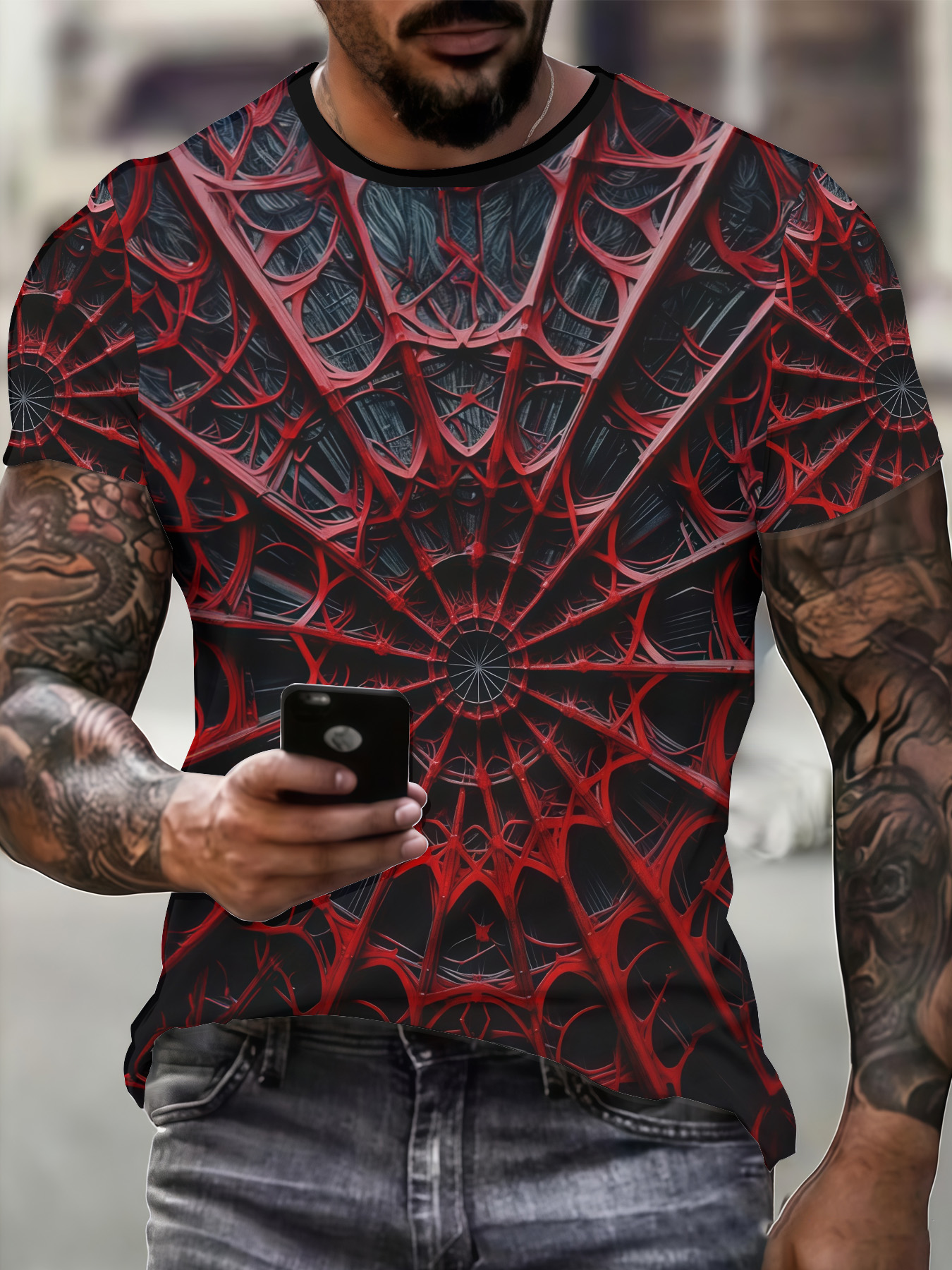 Men's T-shirt Summer New O-nec - 3D Printing Web recension och pris
