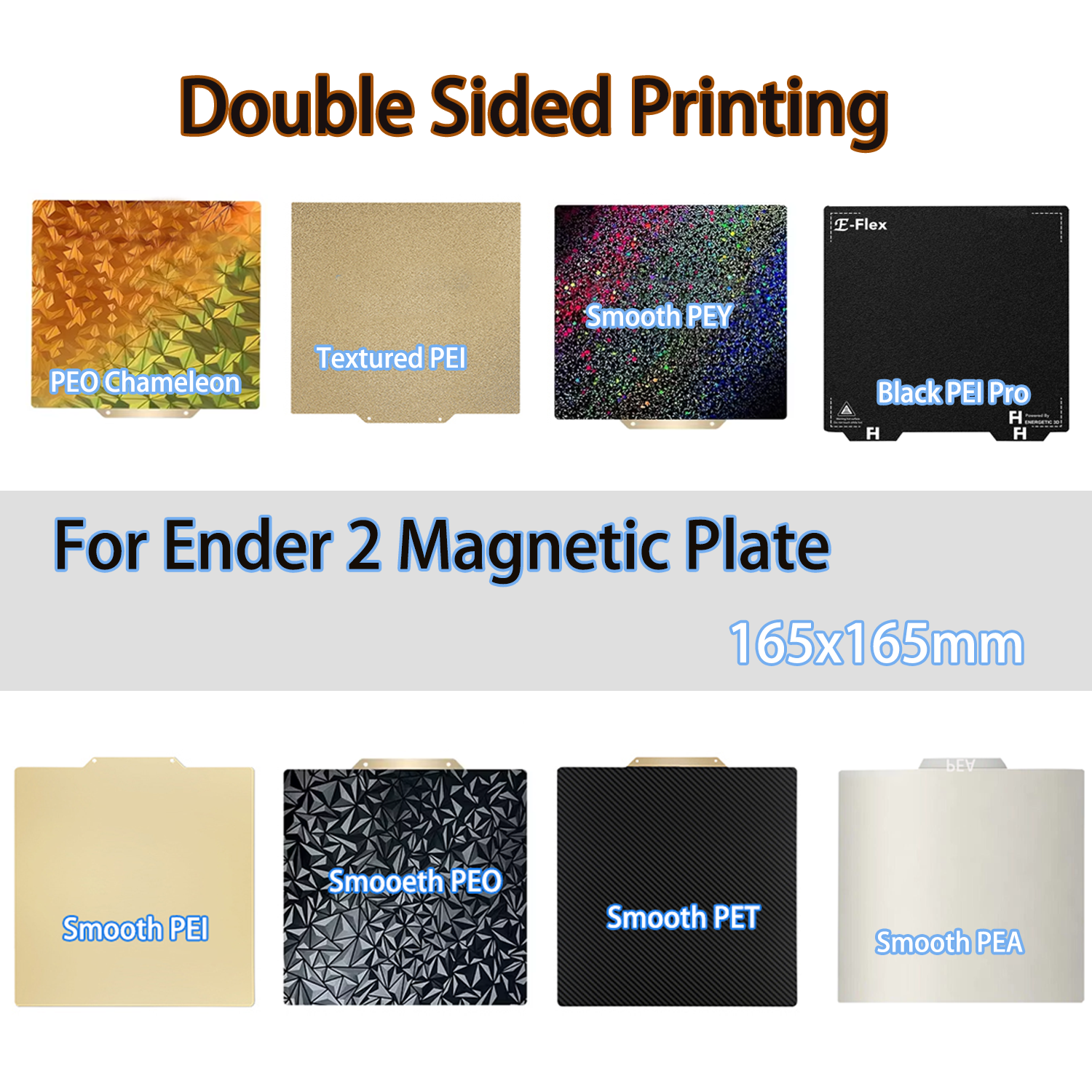 Ender-2 Pro 165x165mm PEI Shee - Pei Sheet recension och pris