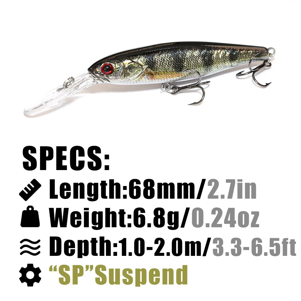 B&U  68mm 3D Printing Shad Sus - 3D Printing Lure recension och pris