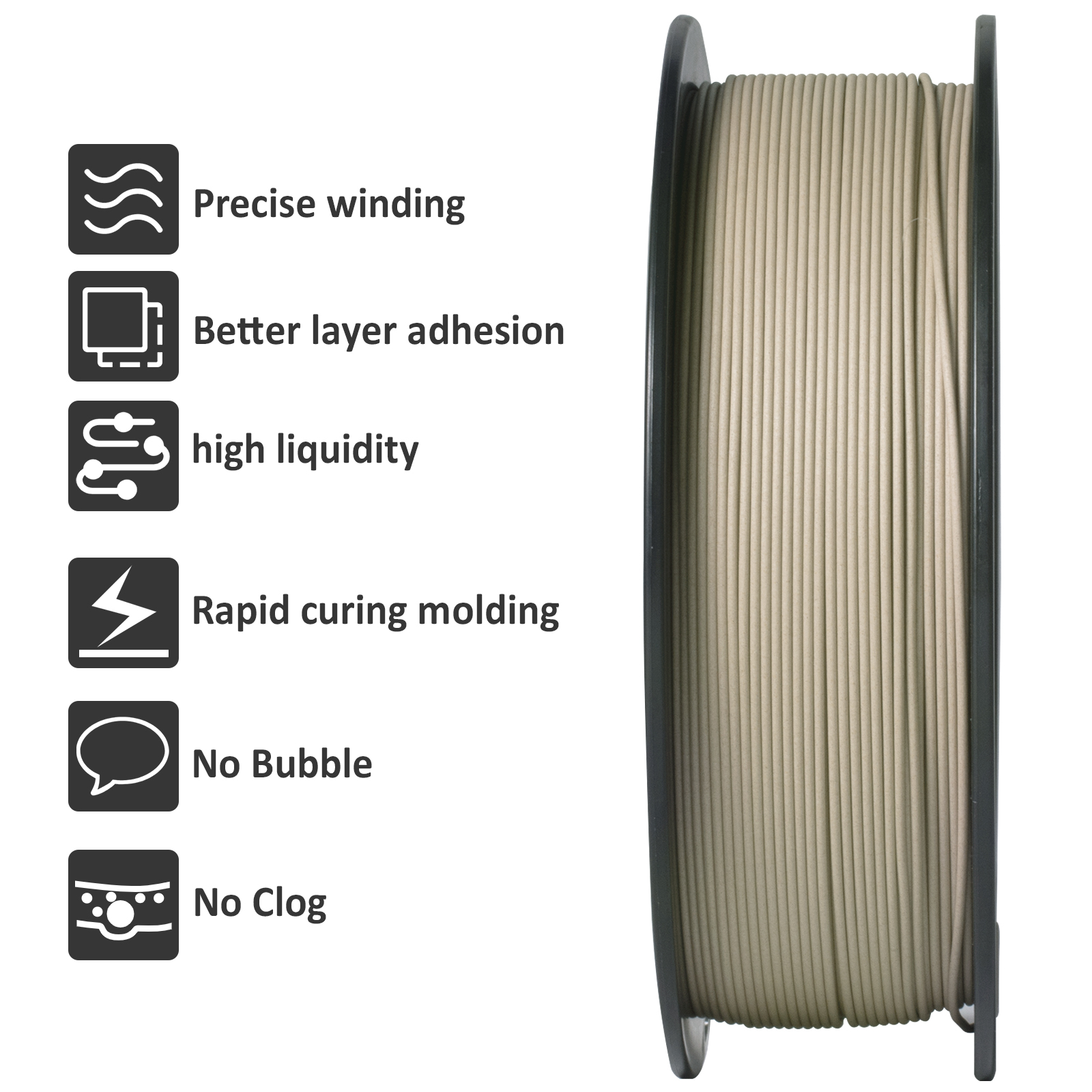 Geeetech Wood PLA 5kg 1.75mm F - 3D Printing Warehouse recension och pris