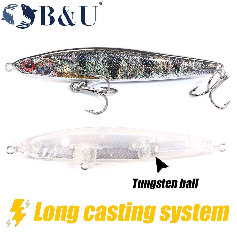 B&U Sinking Pencil Jerk Fishin - 3D Printing Lure recension och pris
