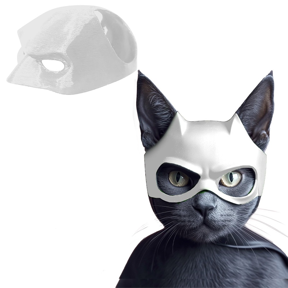 Black 3D Printing Cat Bat Mask - 3D Printing Web recension och pris