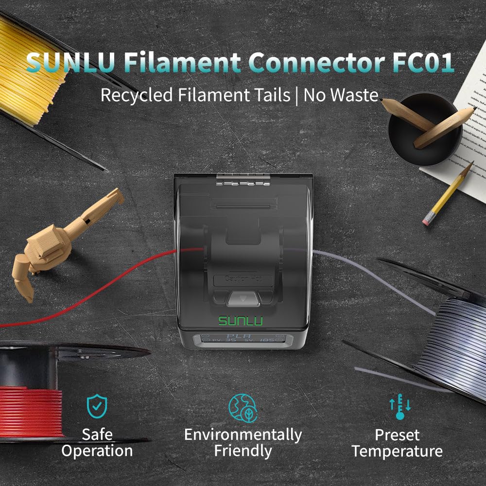 SUNLU Filament Connector For F - 3D Printing Fff recension och pris