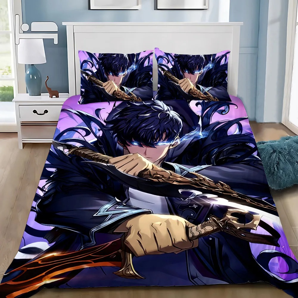 Anime Solo Leveling Bedding Se - 3D Printing Solo recension och pris