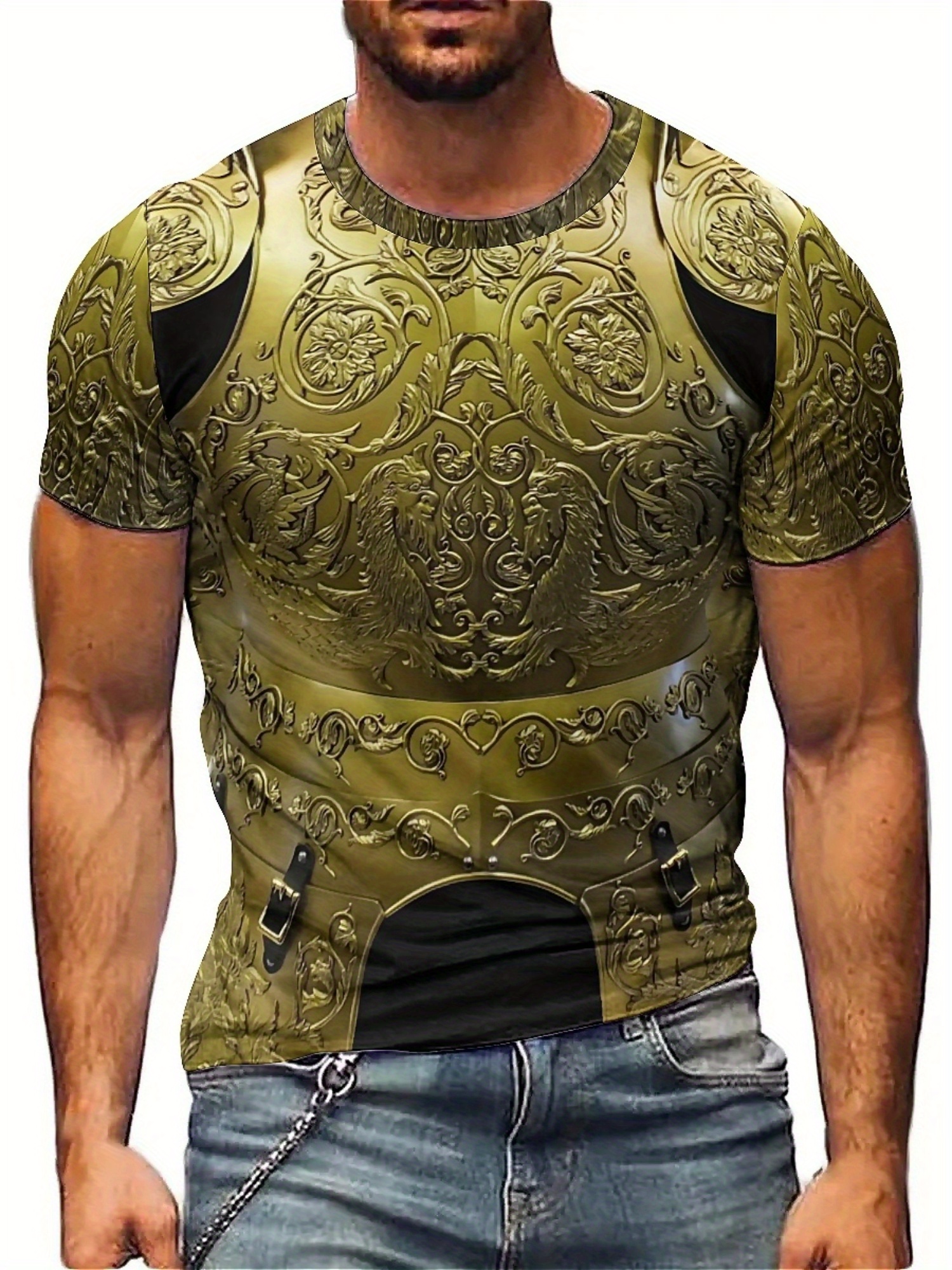 Men'S Plus Size Gothic Retro M - 3D Printing Knight Armor recension och pris