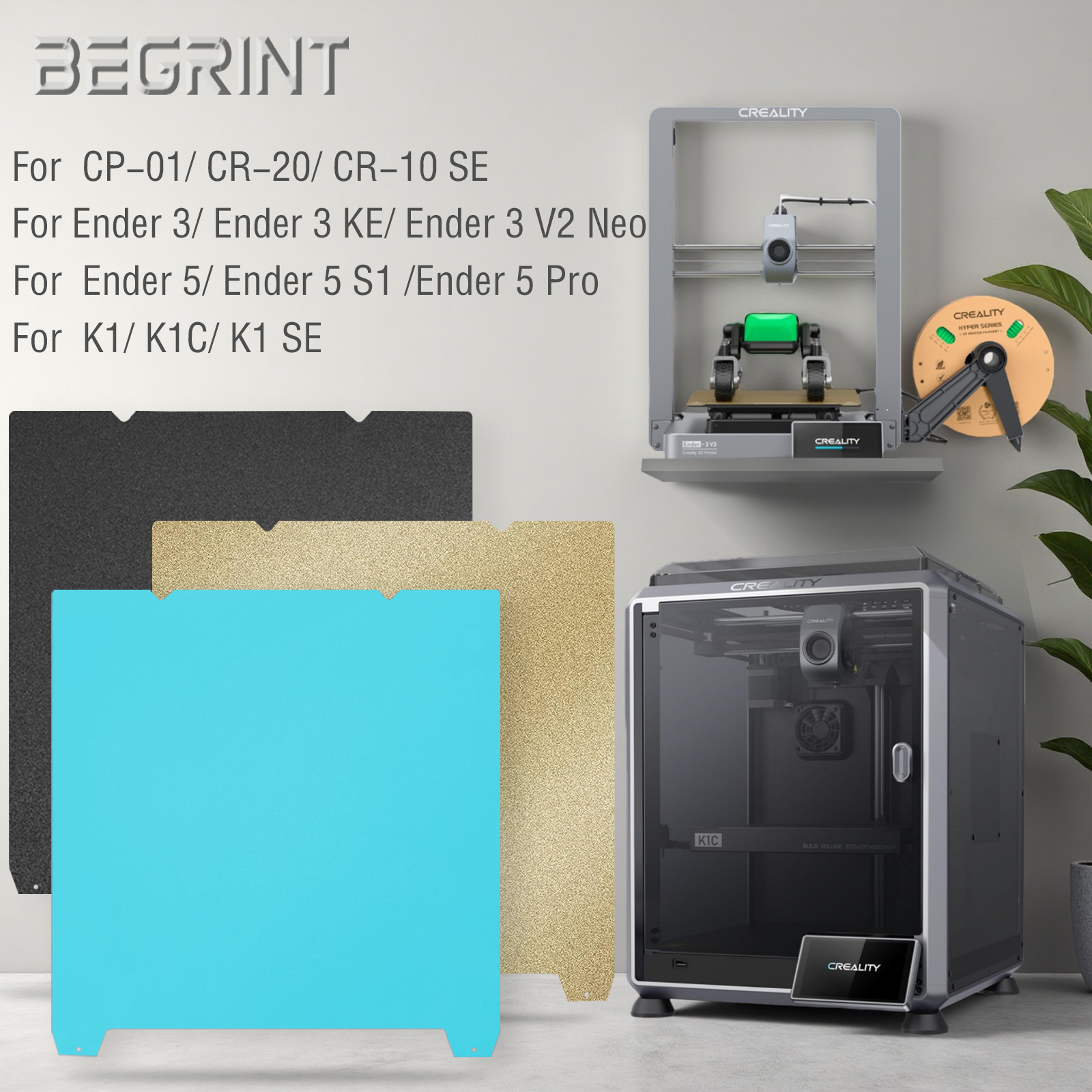 For Creality K1 K1C Build Plat - Pei Sheet recension och pris