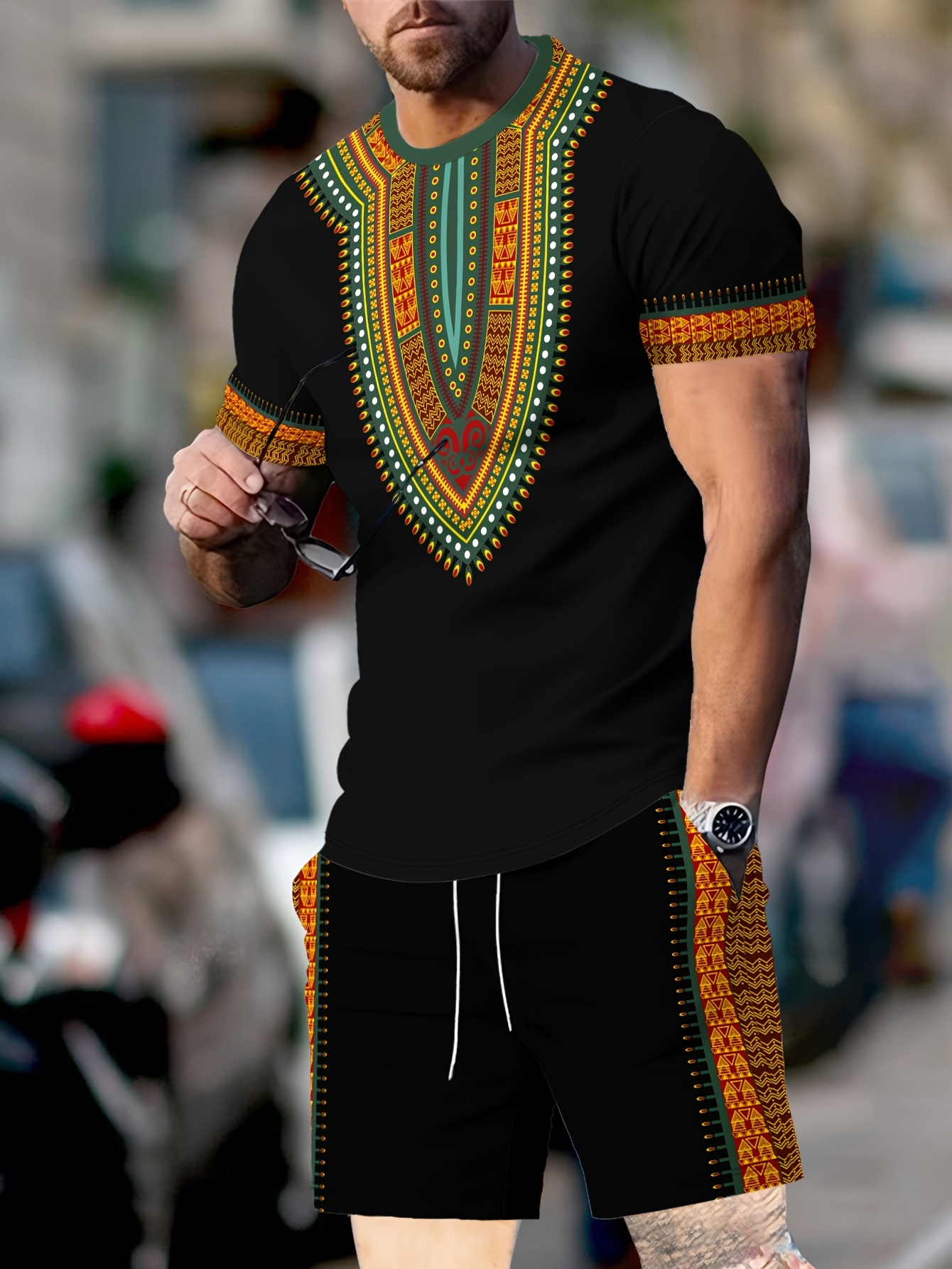 New Men's Suits African Dashik - 3D Printing Custom recension och pris