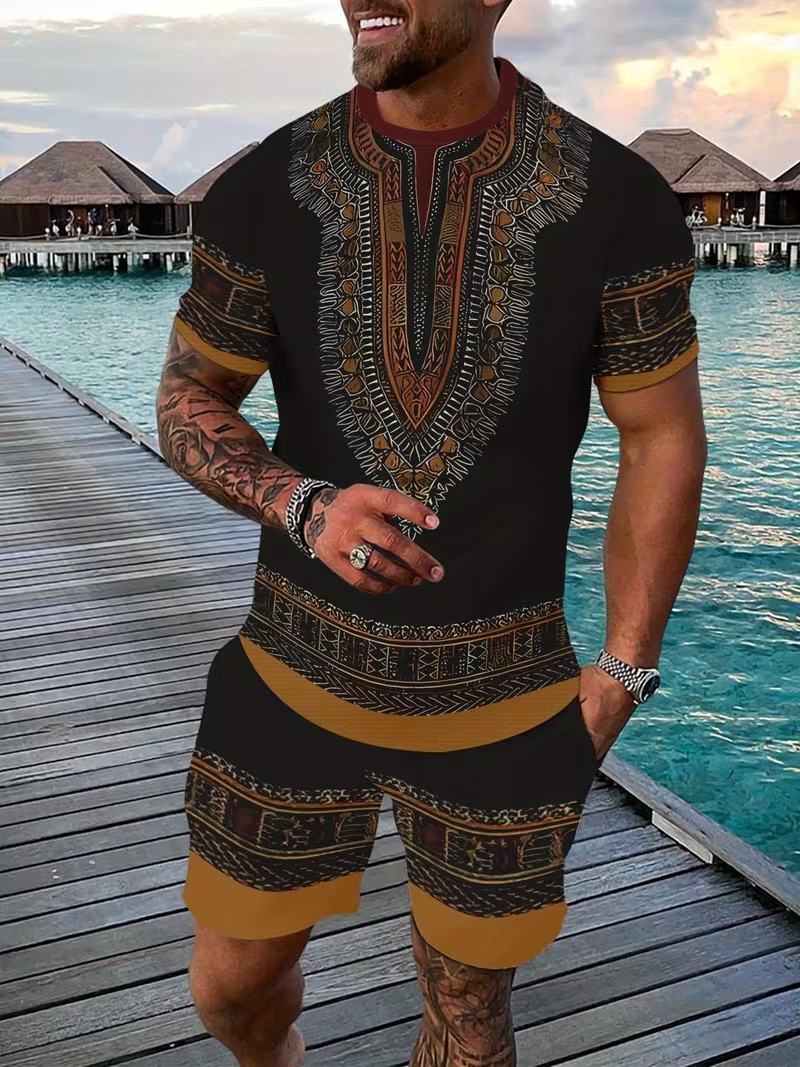 New Men's Suits African Dashik - 3D Printing Custom recension och pris