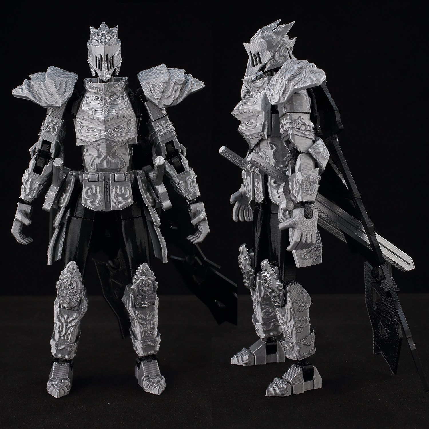 ​9L3D Lucky13 Silver Armor Kni - 3D Printing Knight Armor recension och pris