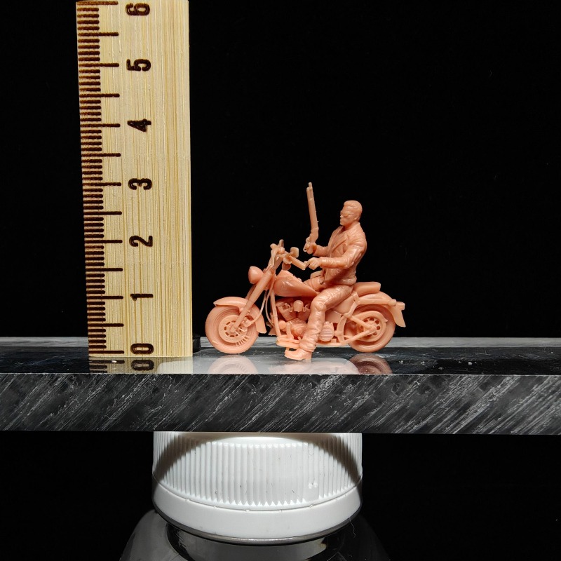 1/64 Scale Miniature Biker Man - 3D Printing Diecast Cars recension och pris