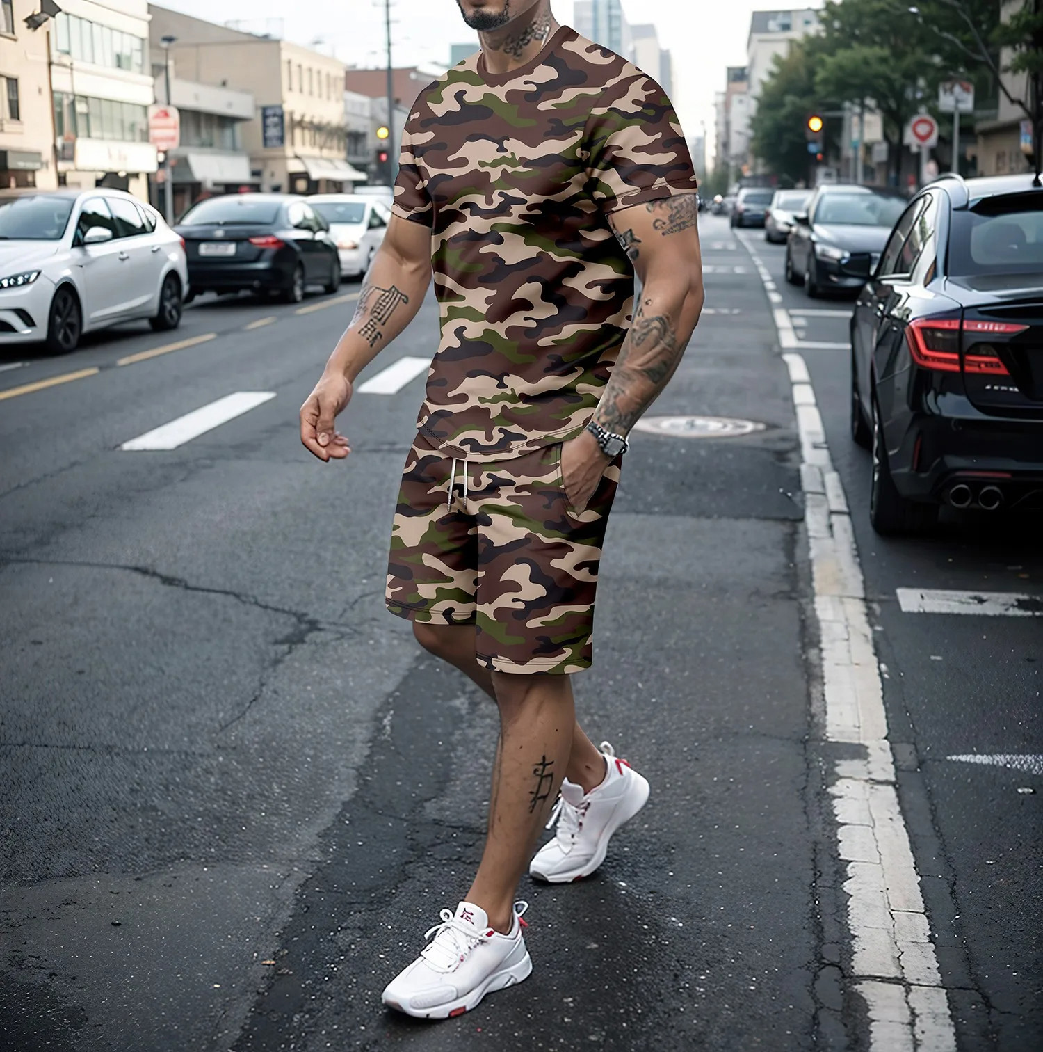 Camouflage Outdoor Tracksuits  - 3D Printing Custom recension och pris