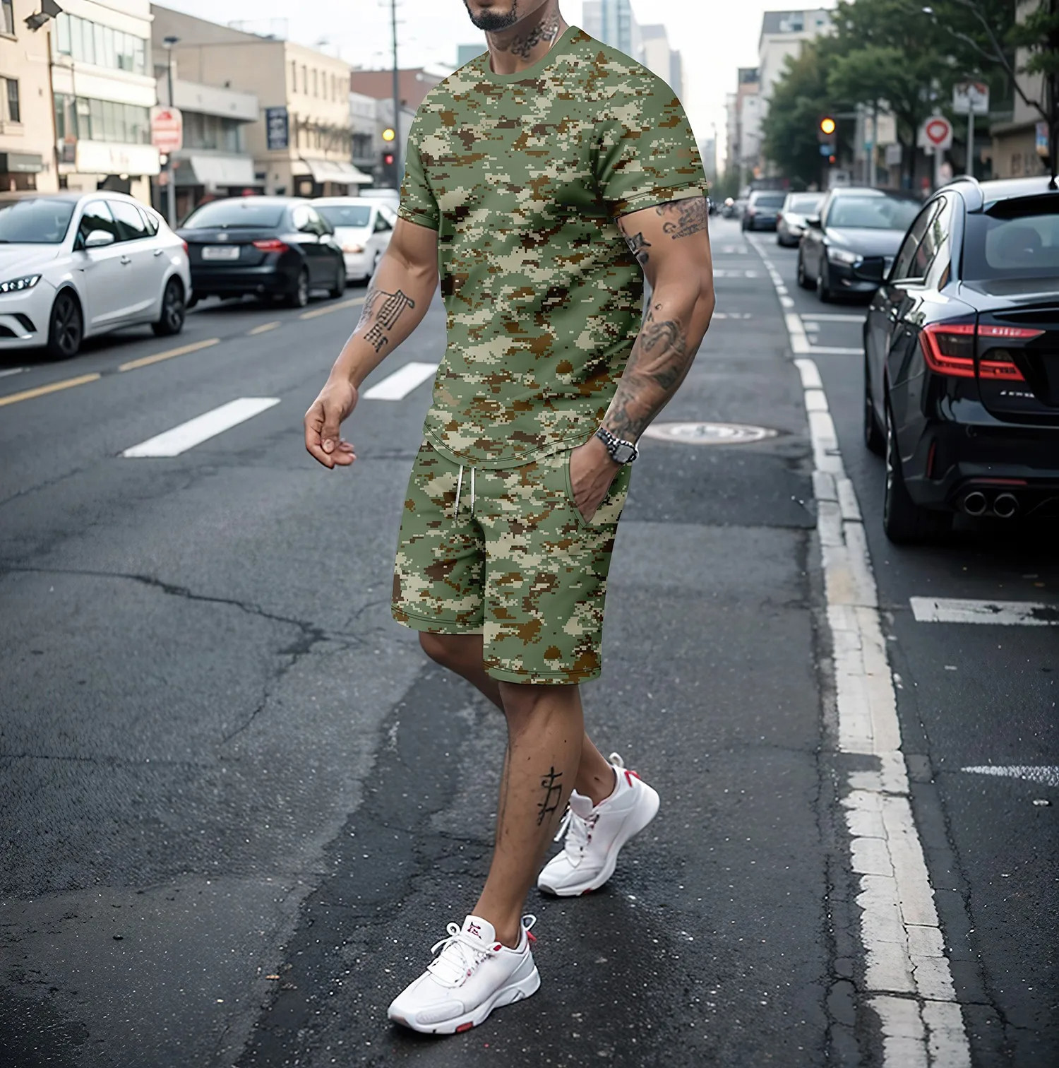 Camouflage Outdoor Tracksuits  - 3D Printing Custom recension och pris