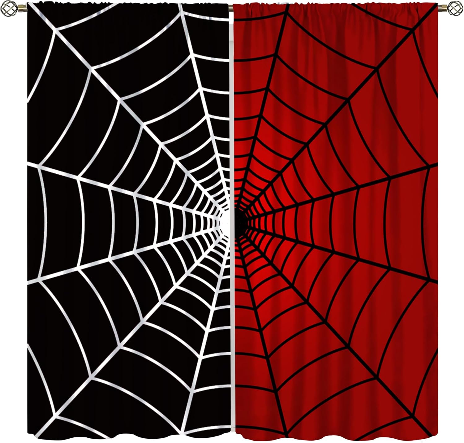 Spider Web Window Curtains, Bl - 3D Printing Web recension och pris