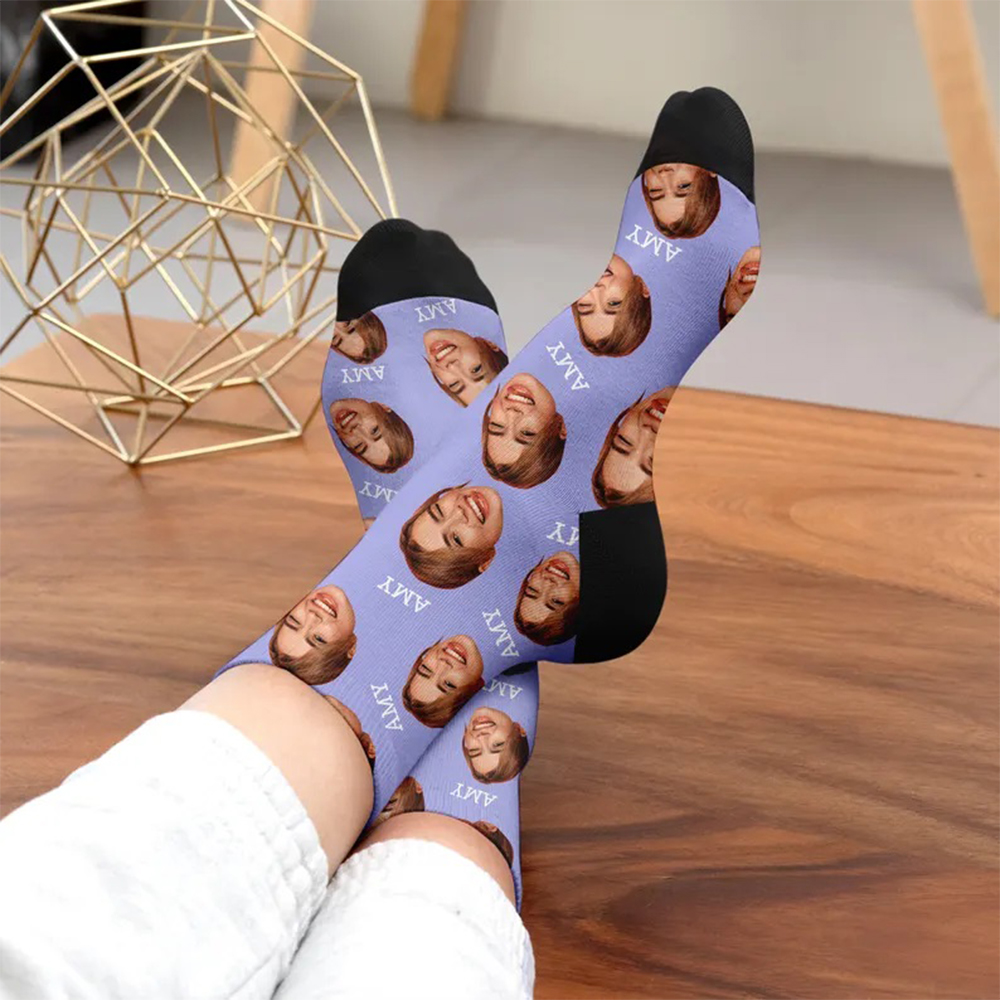 Fashion custom face socks 3d p - 3D Printing Custom recension och pris