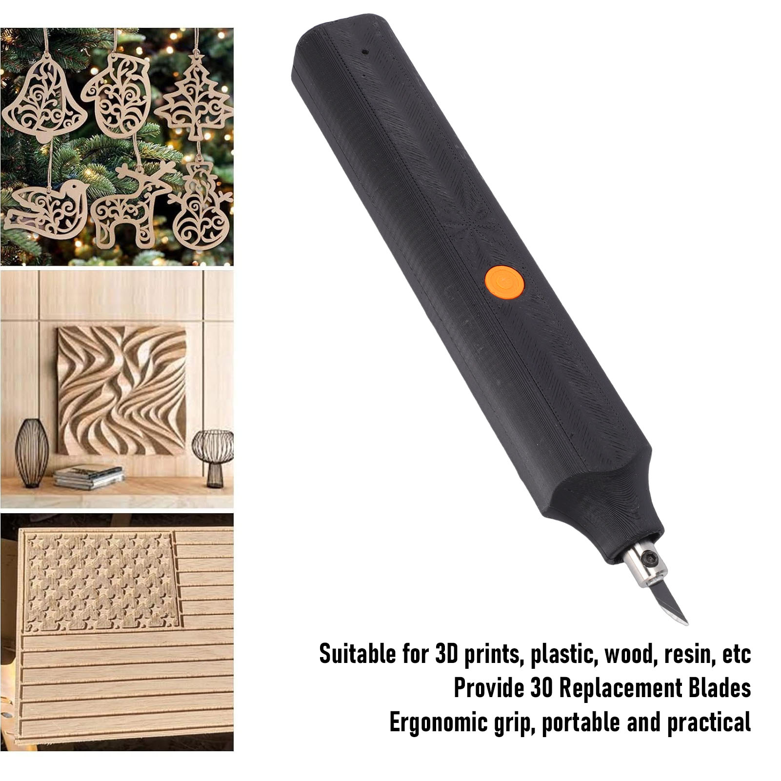 40kHz Ultrasonic Cutter with 3 - 3D Printing Plastic recension och pris