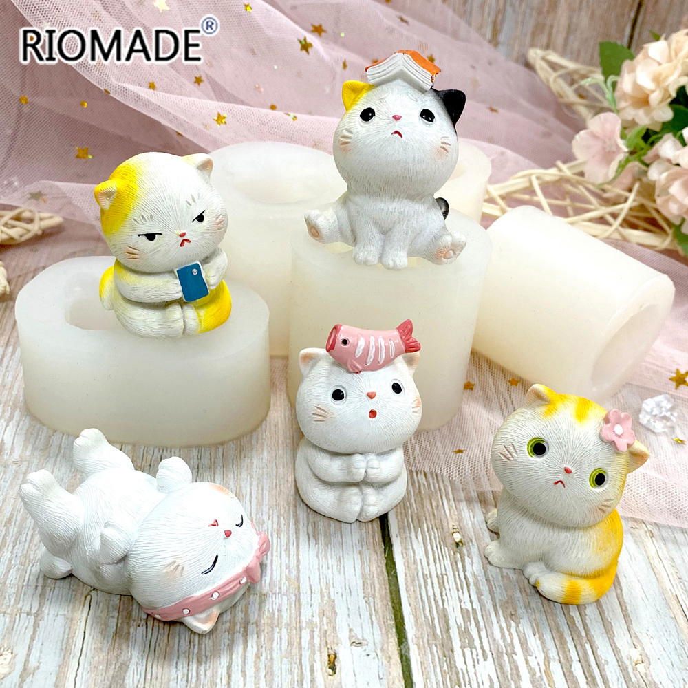 Cute Cat Silicone Mold 3D Cart - 3D Printing Concrete recension och pris