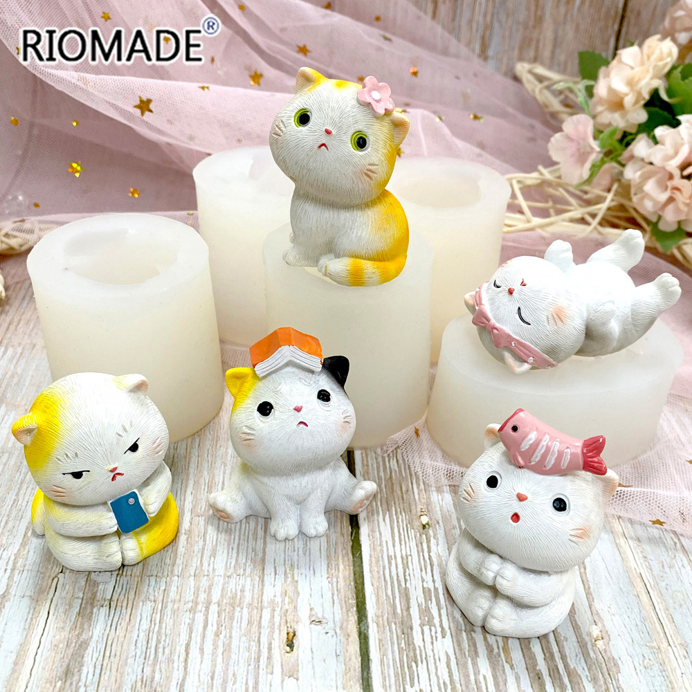 Cute Cat Silicone Mold 3D Cart - 3D Printing Concrete recension och pris