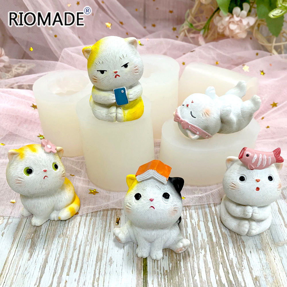 Cute Cat Silicone Mold 3D Cart - 3D Printing Concrete recension och pris