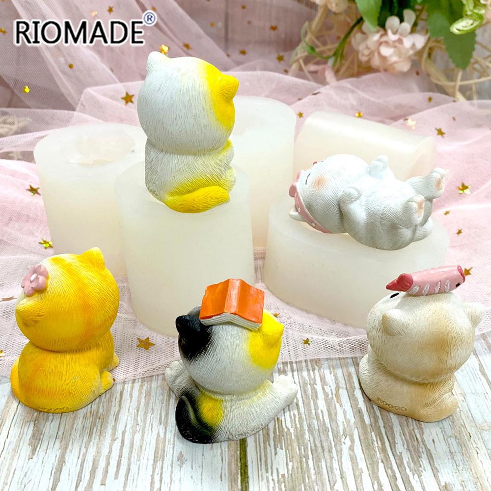 Cute Cat Silicone Mold 3D Cart - 3D Printing Concrete recension och pris