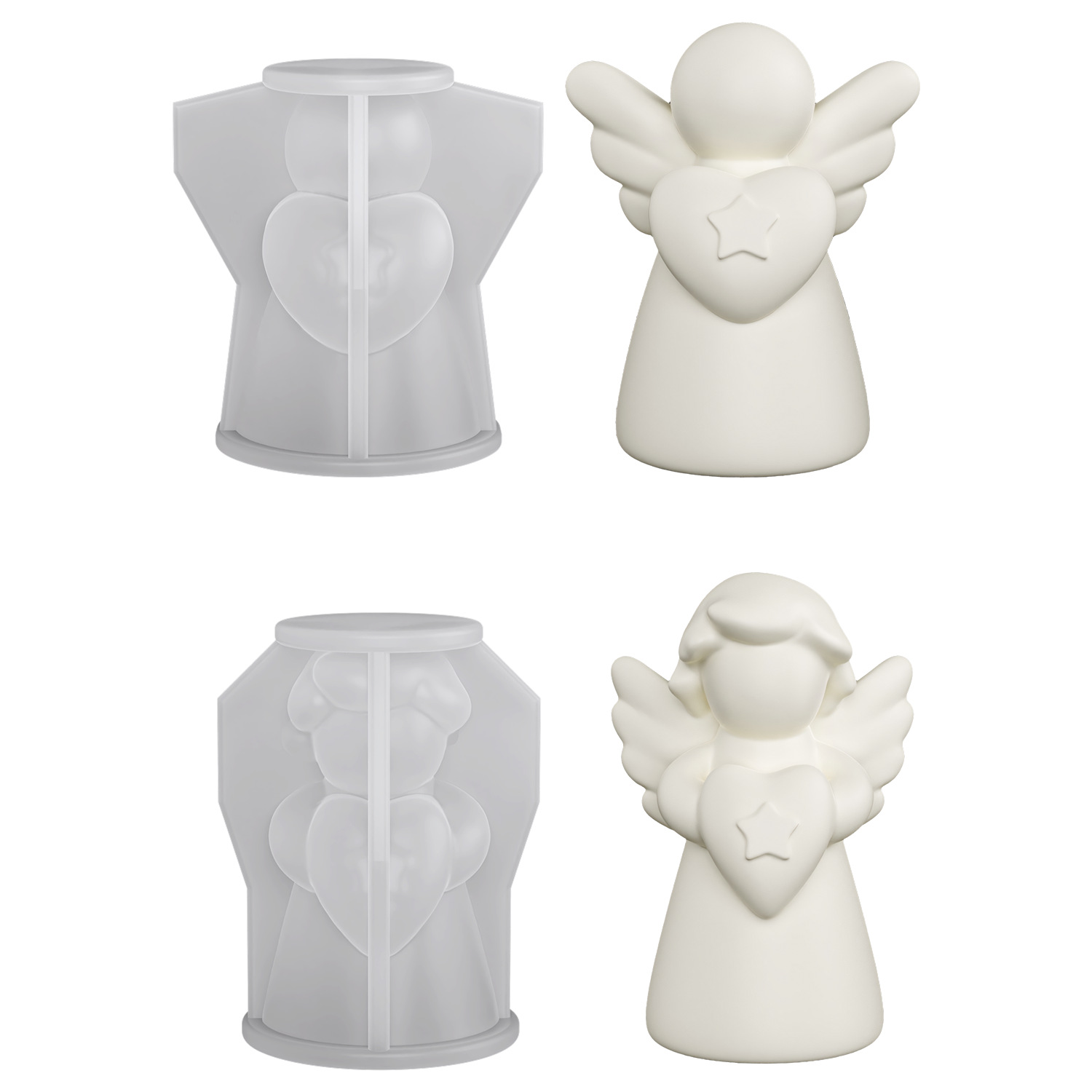 3D Wings Cute Angel Statue Dec - 3D Printing Concrete recension och pris