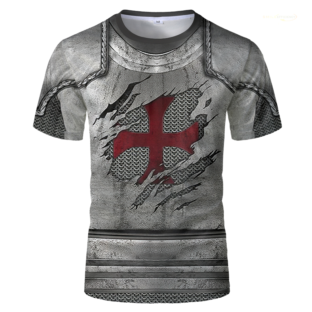 2024 Temple Knight Armor T-shi - 3D Printing Knight Armor recension och pris