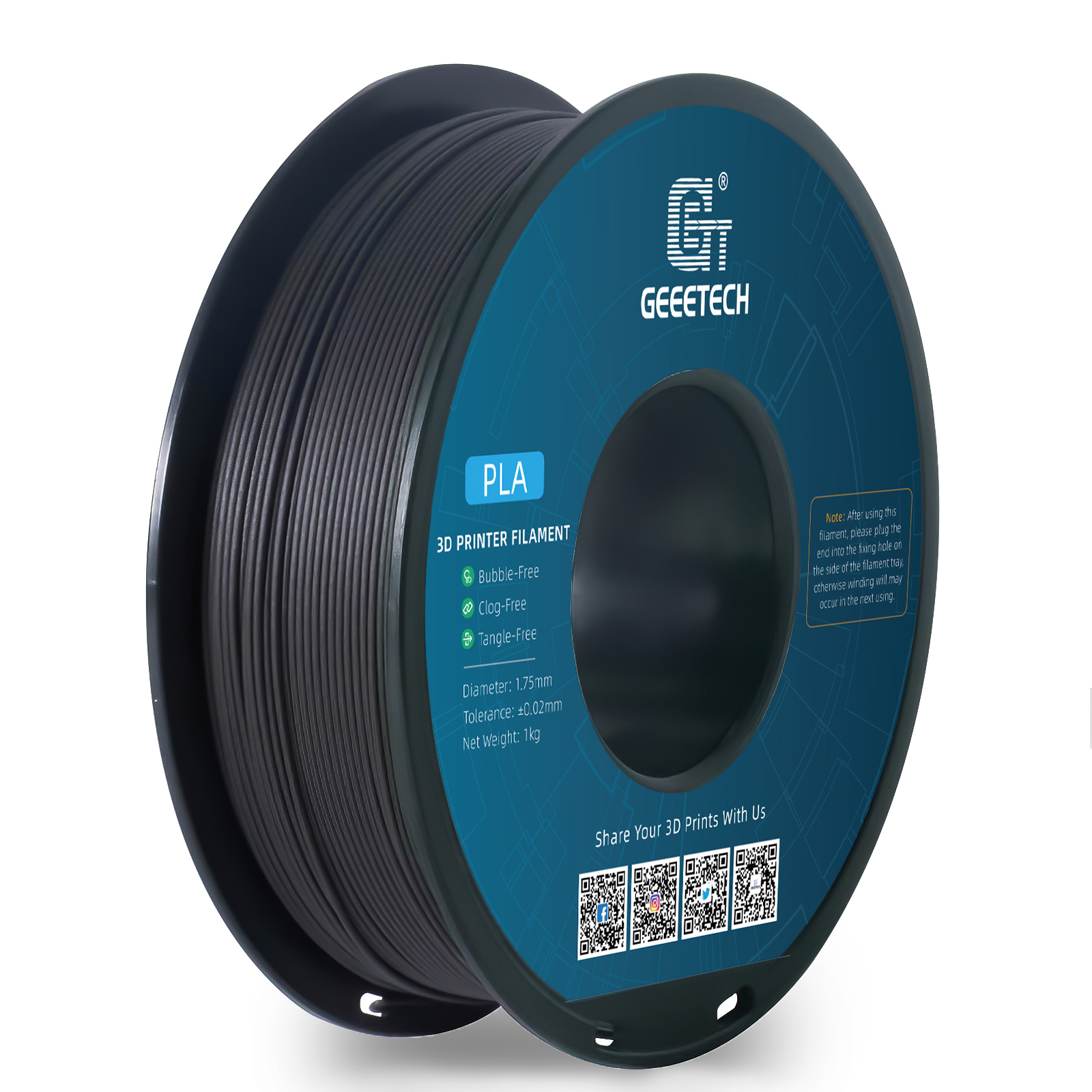 Geeetech Wood PLA 1kg 1.75mm F - 3D Printing Warehouse recension och pris