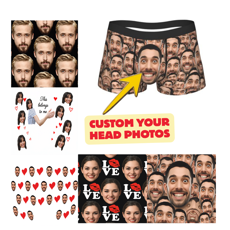 Custom Your Head Boxershorts   - 3D Printing Quality recension och pris