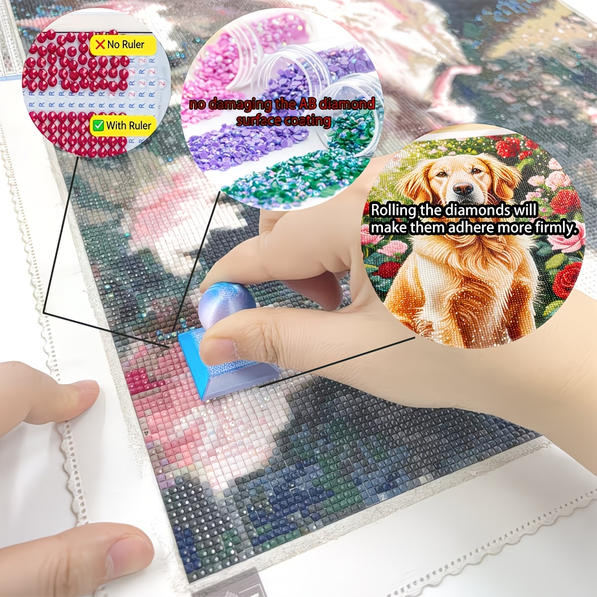 3D Printed Diamond Painting Ro - 3D Printing Plastic recension och pris