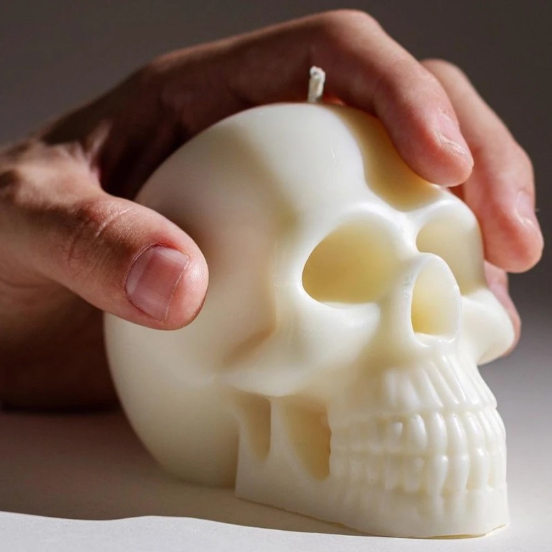 3D Skull Silicone Candle Molds - 3D Printing Concrete recension och pris
