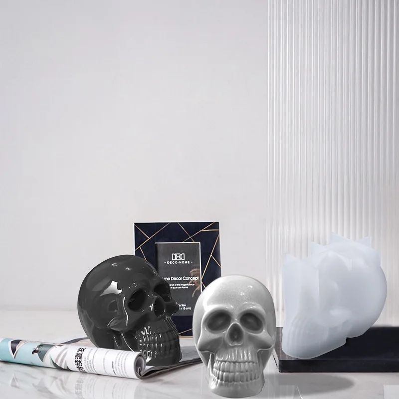 3D Skull Silicone Candle Molds - 3D Printing Concrete recension och pris